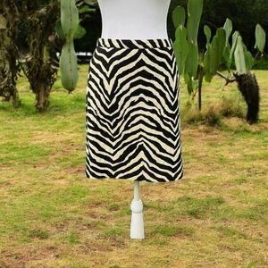 Trina Turk Zebra Print Mini Skirt Size 4